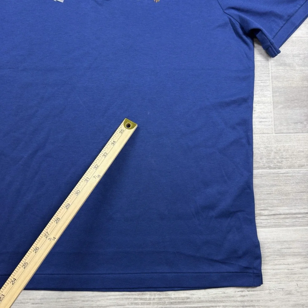 $118 Polo Ralph Lauren Polo Shirt Men's Medium Classic Fit Short Sleeve Blue New